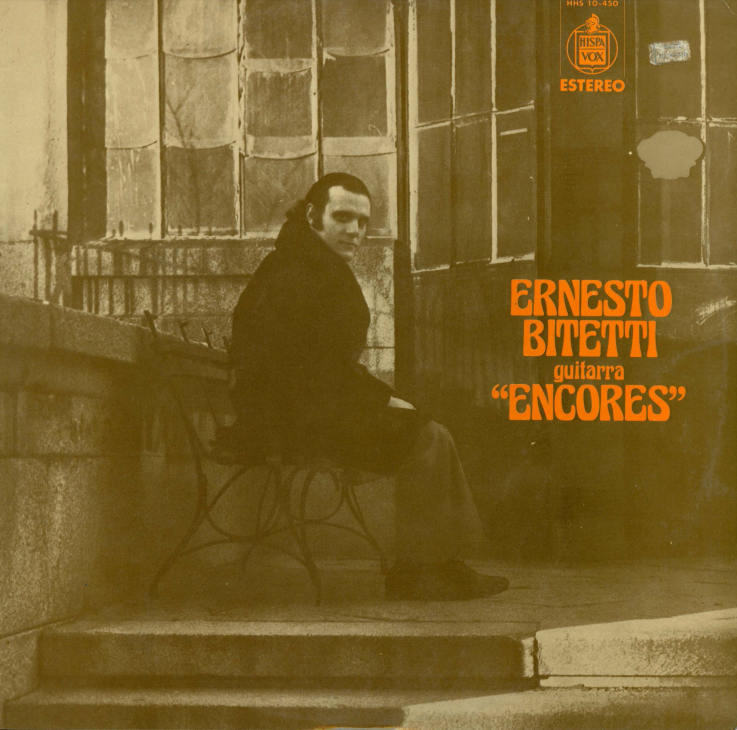 Album cover for Ernesto Bitetti, guitarra 'encores'
