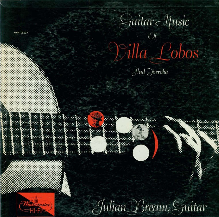 Album cover for Guitar music of Villa Lobos and Torroba
