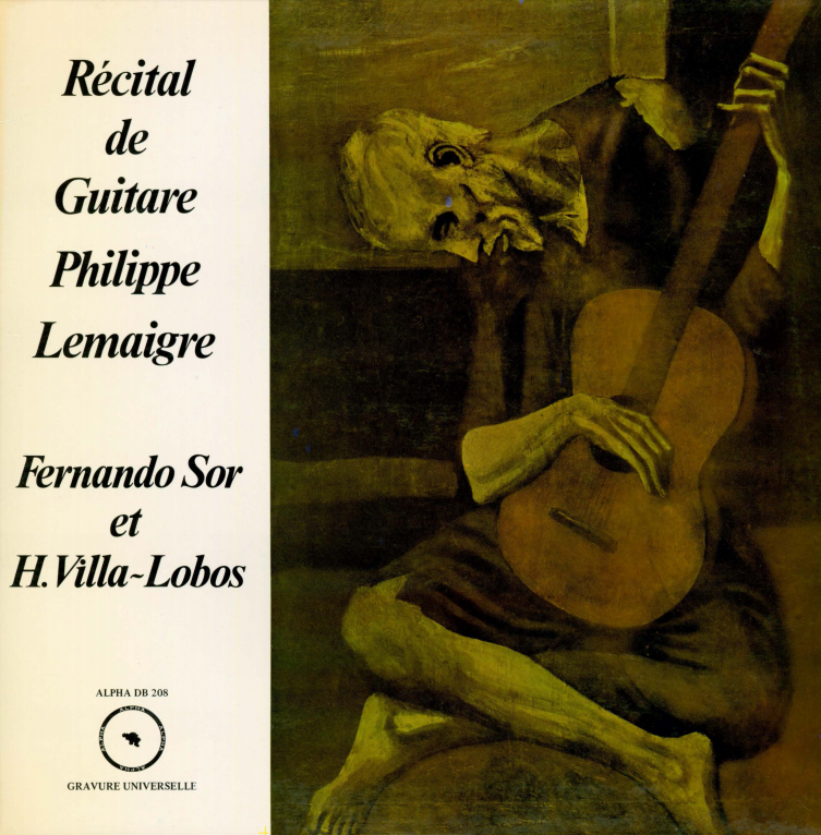 Album cover for Récital de guitare Philippe Lemaigre