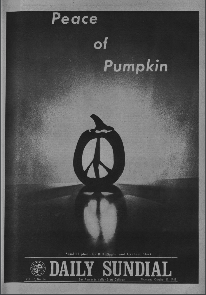Front page for Daily Sundial, October 31, 1968