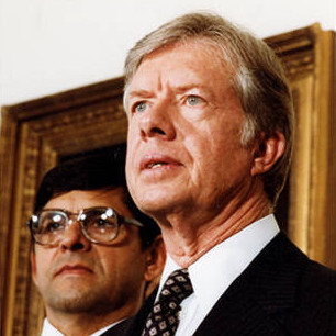 Julian Nava and President Jimmy Carter