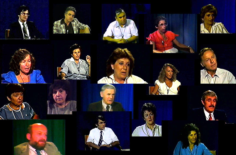 Collage of portraits of Holocaust Survivors
