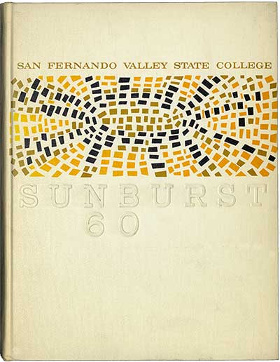 Book cover of CSUN Sunburst yearbook