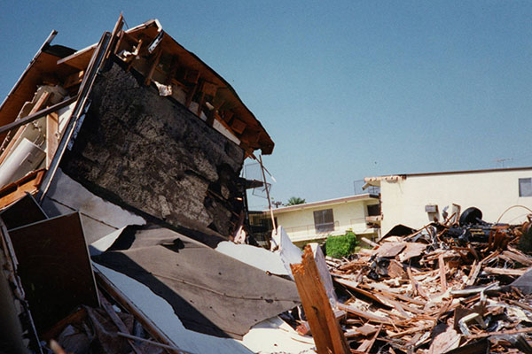 Collapsed Apartment Complex