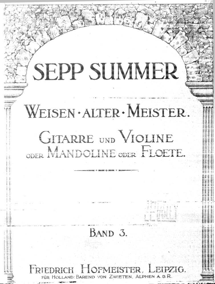 Weisen alter meister, band 3: gitarre und violine oder mandoline oder floete;