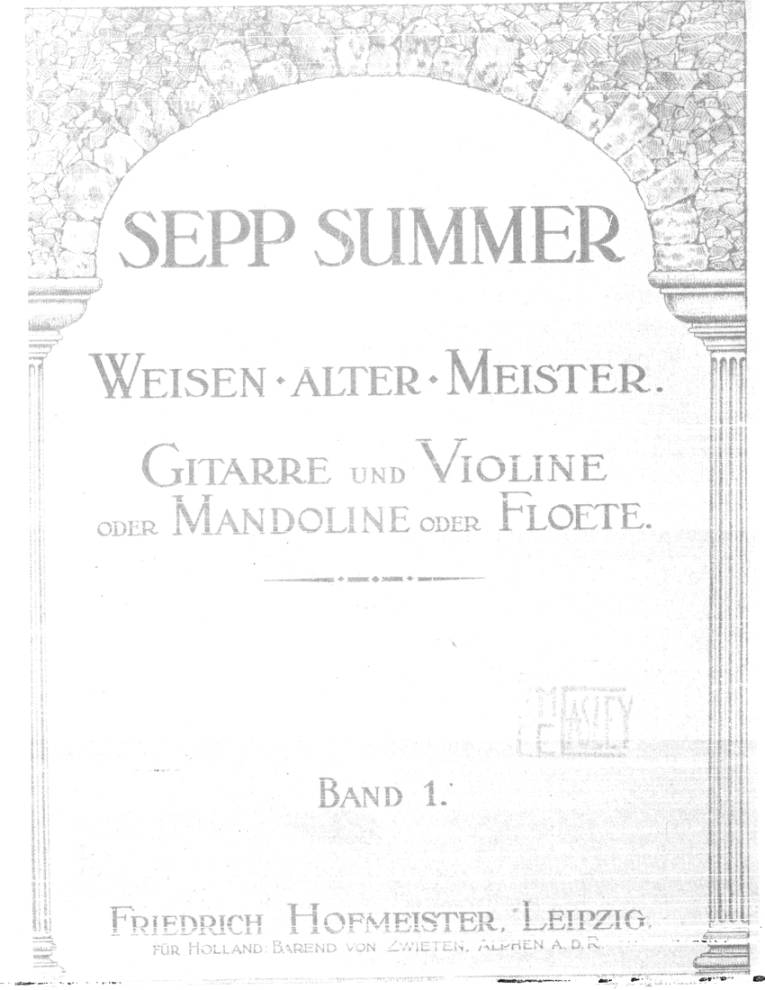 Weisen alter meister, band 1: gitarre und violine oder mandoline oder floete