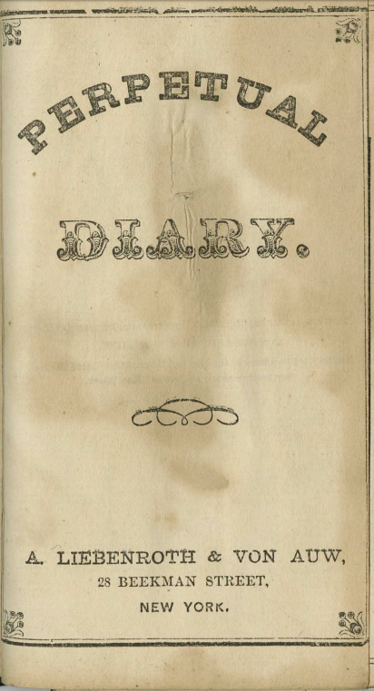 Diary, 1865