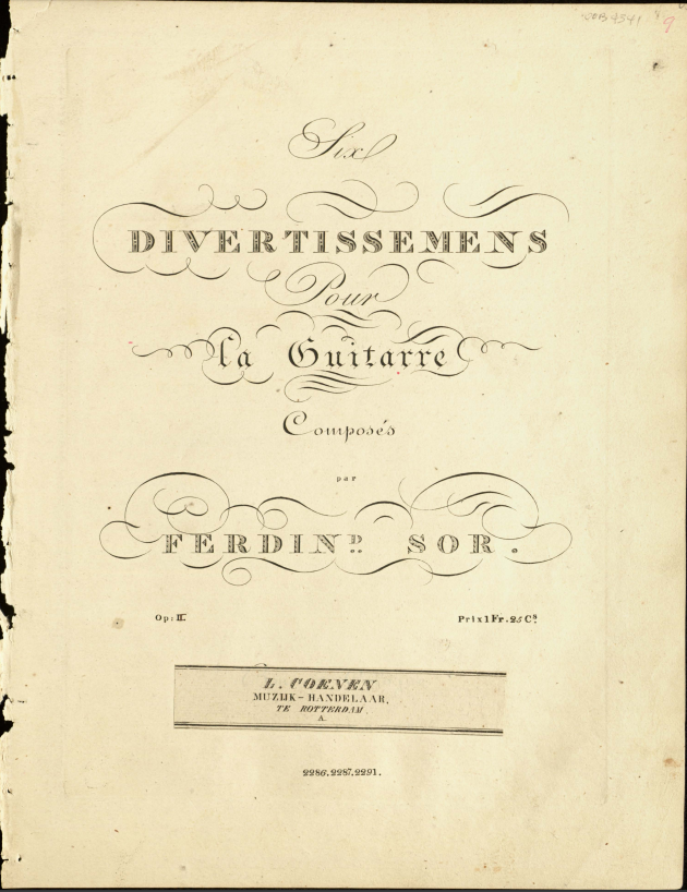 Six divertissemens, op. 2