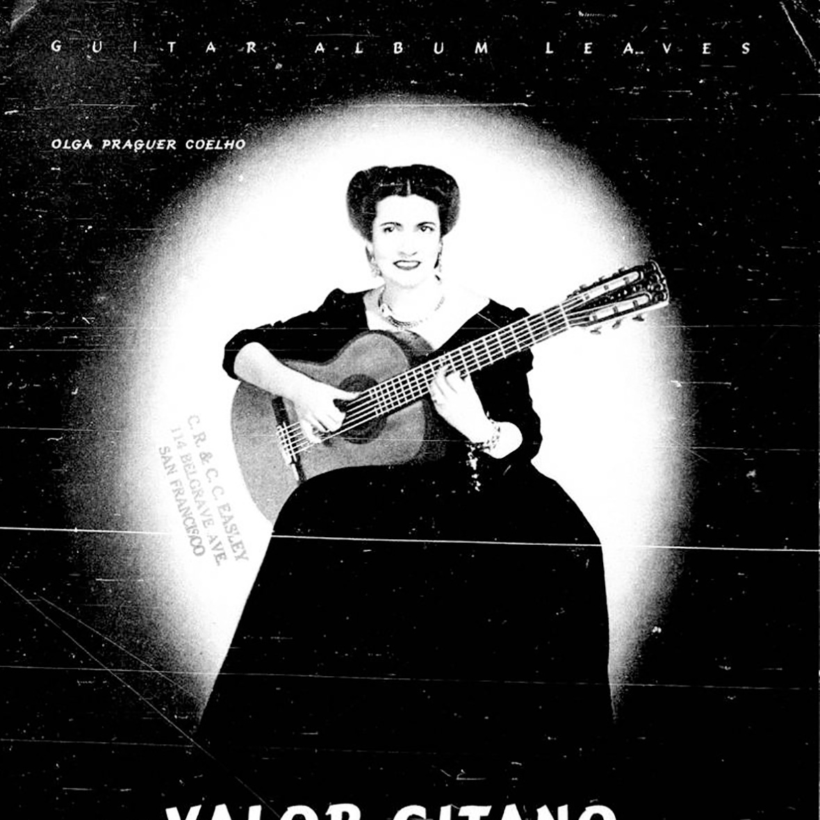 woman playing guitar