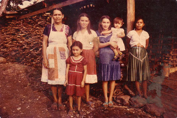 Ms. Emeteria Rivera's family in Guarjila, Chalatenango, El Salvador, ca. 1995