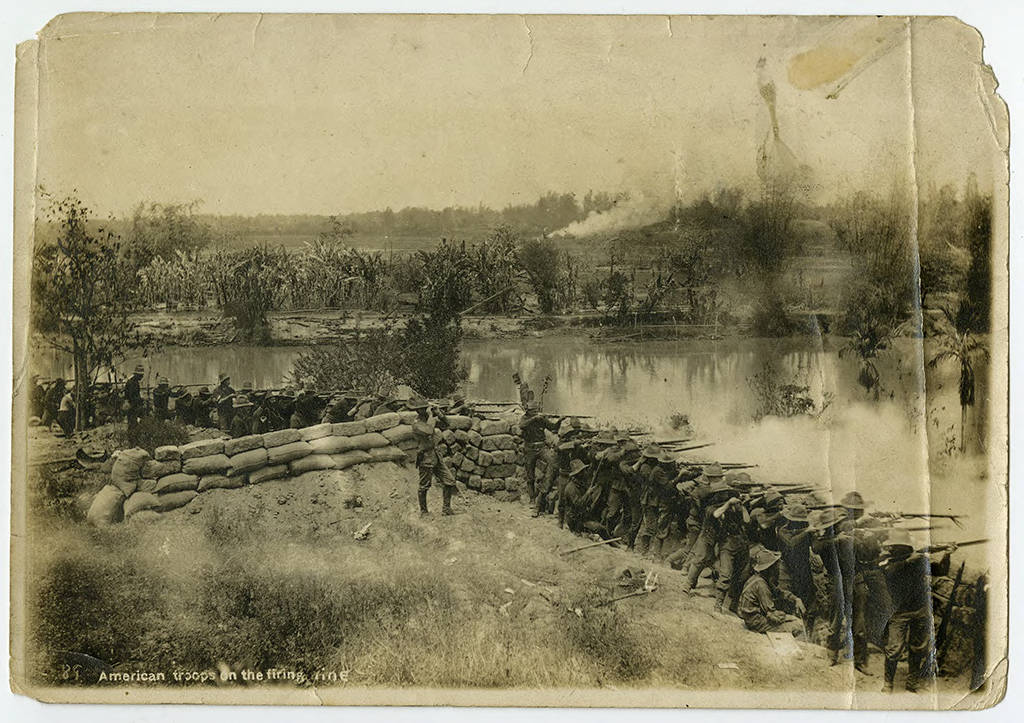 American troops on the firing line no.89, ca. 1910