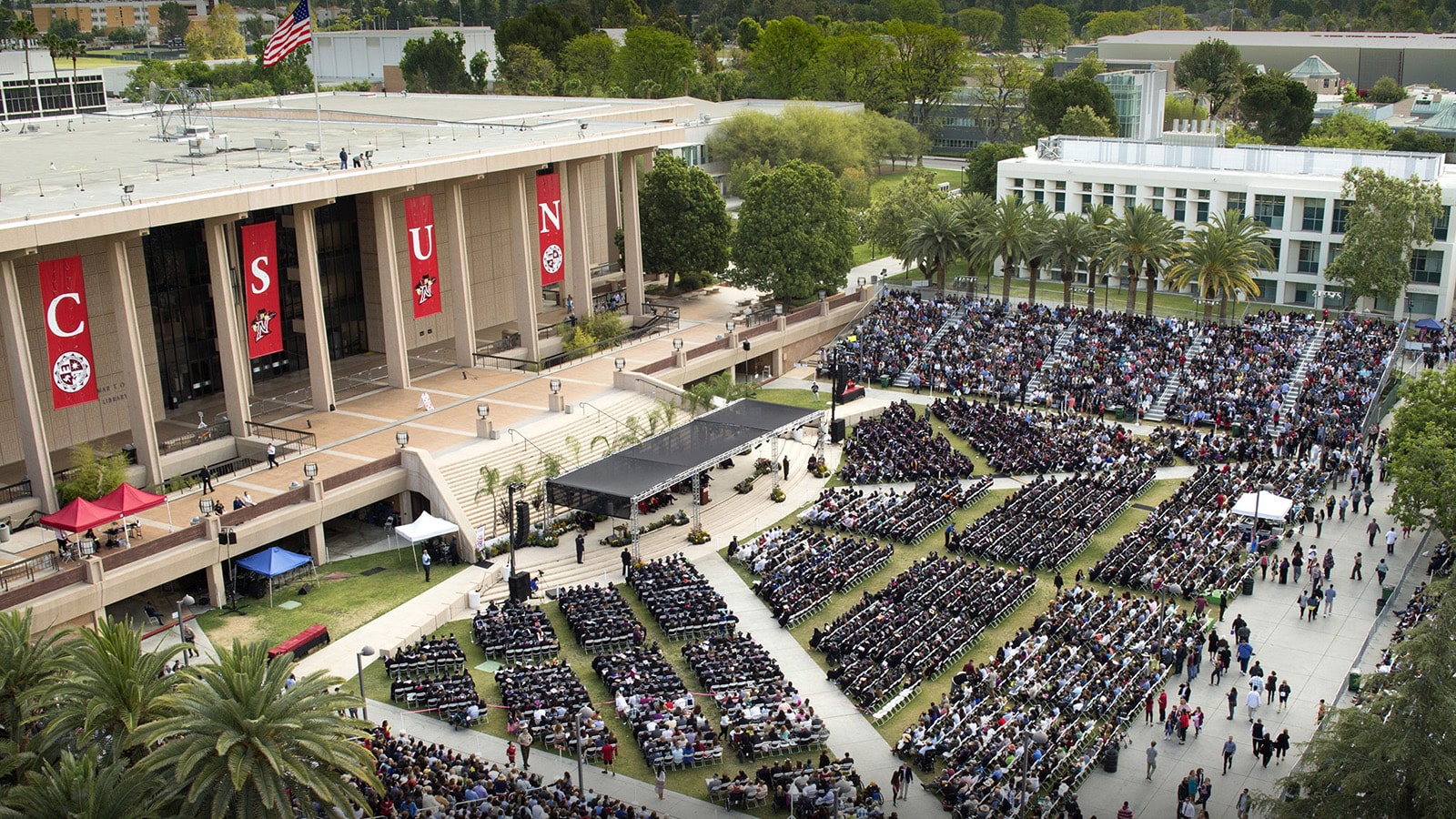 Front of the CSUN University Library