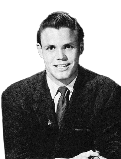 Ben Rude, President of Associated Students/Alumni Association, 1957-1958
