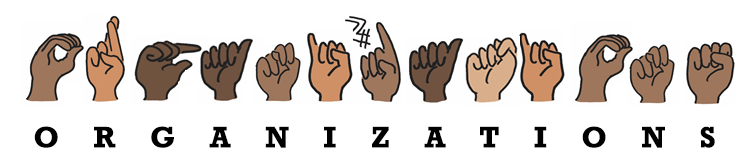 Word 'organizations' in hand signs