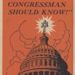 Pamphlet cover for What Every Congressman Should Know!