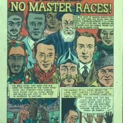 Comic book page for There Are No Master Races!