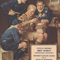 Booklet cover for the Boy Scout Cooperation Committee