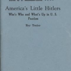Booklet cover for America's Little Hitlers