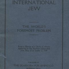 Book cover for the International Jew