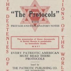 Handbill for Read About 'The Protocols'