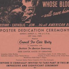 Invitation card to Whose Blood - Will Save Him