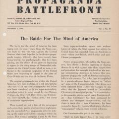 Newsletter page for Propaganda Battlefront