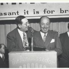 Photograph of Mendel Silberberg and Rabbi Edgar Magnin