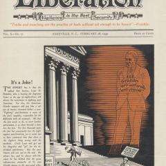 Magazine cover for Liberation