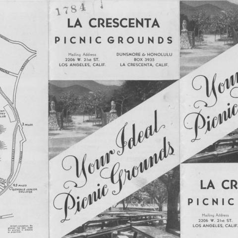 Brochure cover for La Crescenta Park