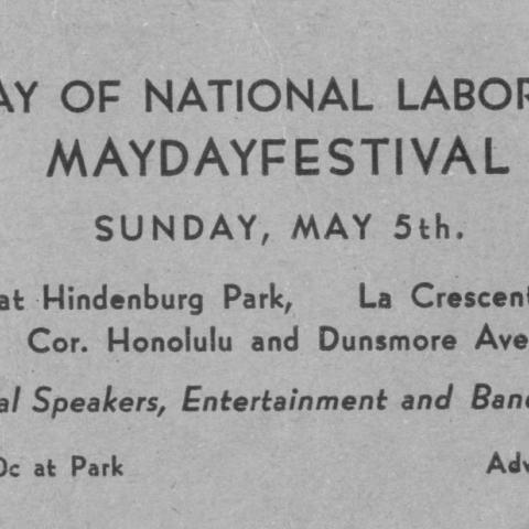 Ticket for the Day of National Labor and Mayday Festival