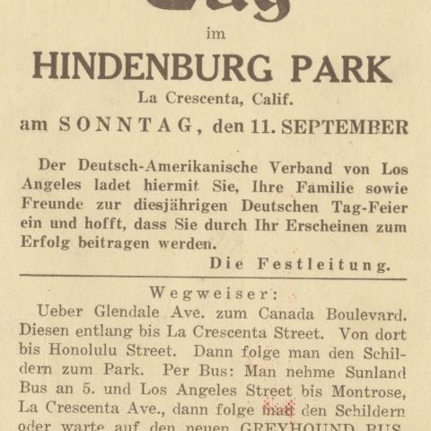 Postcard titled Deutscher Tag