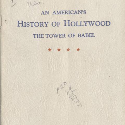 Booklet cover for American's History of Hollywood