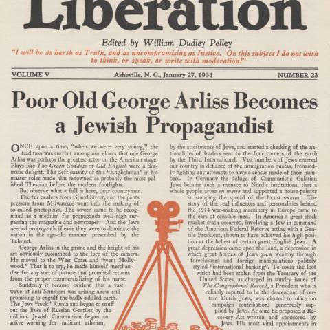 Cover for the Liberation magazine