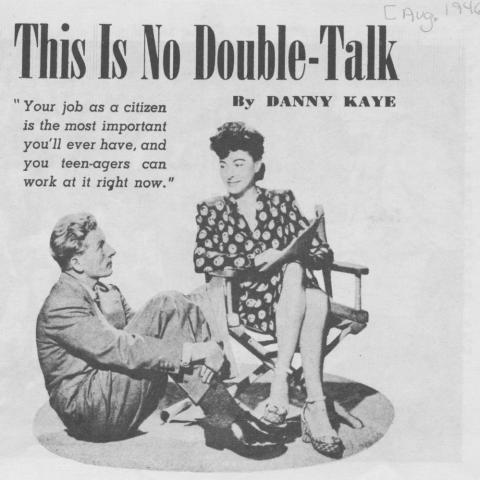 Brochure titled This Is No Double-Talk