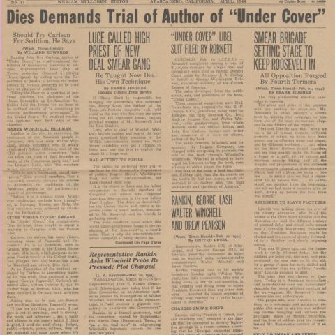 Page from America Speaks newspaper