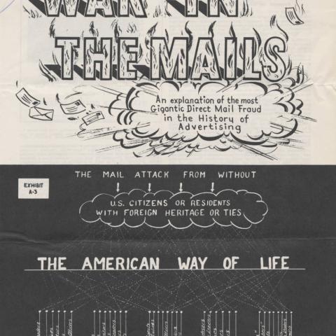 Booklet titled War in the Mails