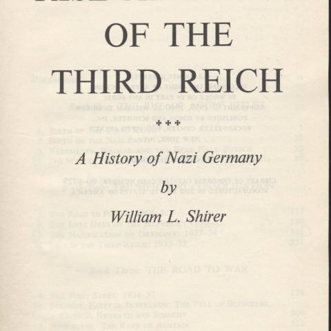 Book cover for Rise and fall of the Third Reich