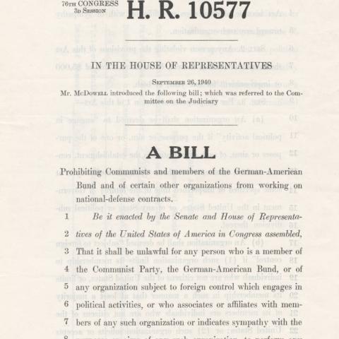Bill titled HR 10577