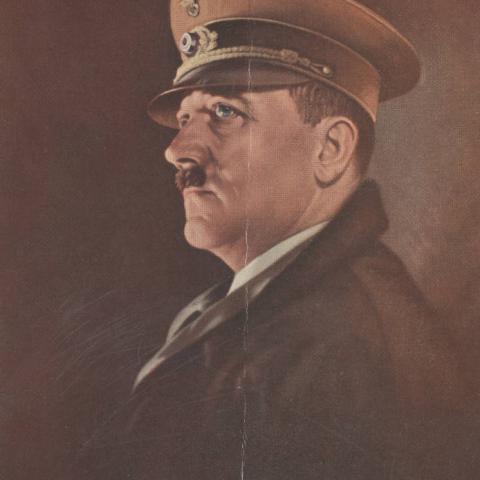 Film program with cover showing portrait of Adolf Hitler