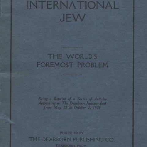 Book cover for the International Jew