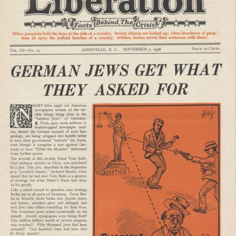 Magazine cover for the Liberation