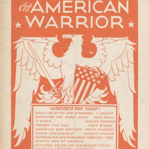 Magazine cover for the American Warrior