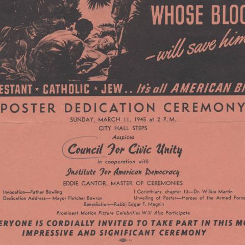 Invitation card to Whose Blood - Will Save Him