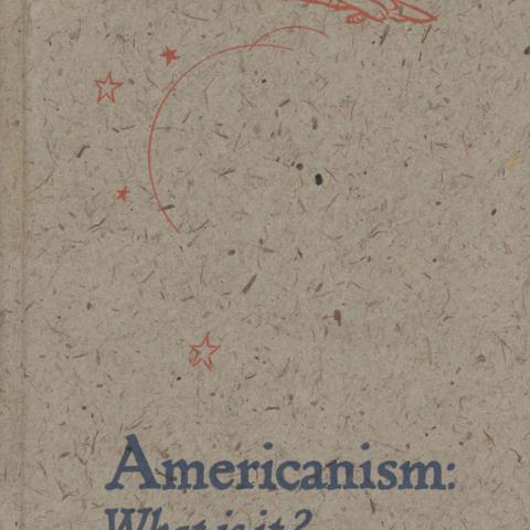 Book cover for Americanism: What Is It?