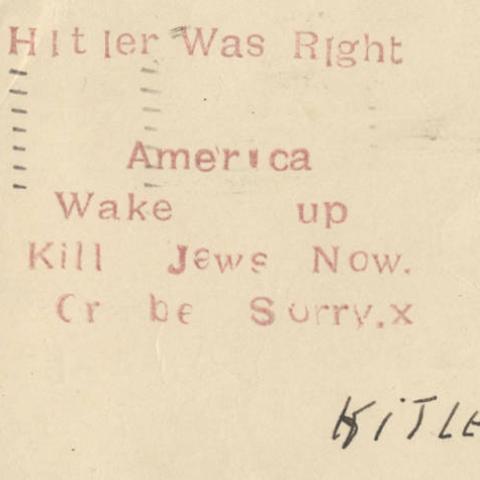 Postcard for Hitler Was Right
