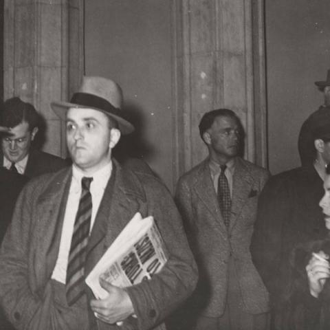 Lobby scene photograph of the Dorothy Thompson Lecture