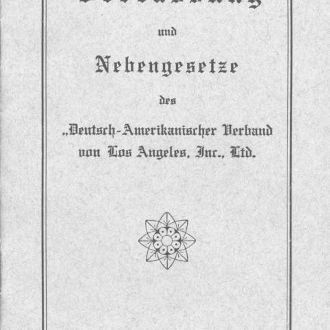 Booklet cover for German Association of LA