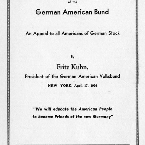 Booklet cover for Awake and Act