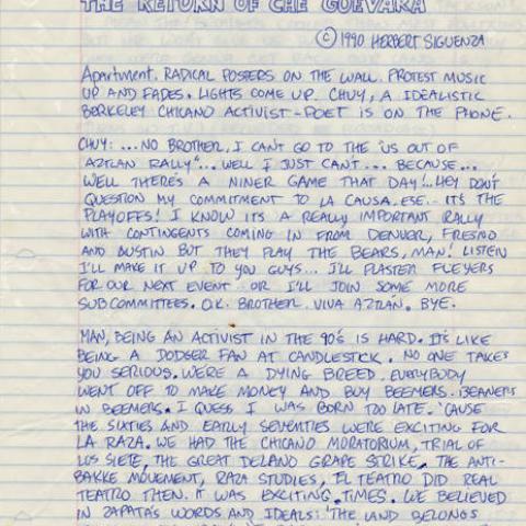 "The Return of Che," a scene from "A Bowl of Beings"