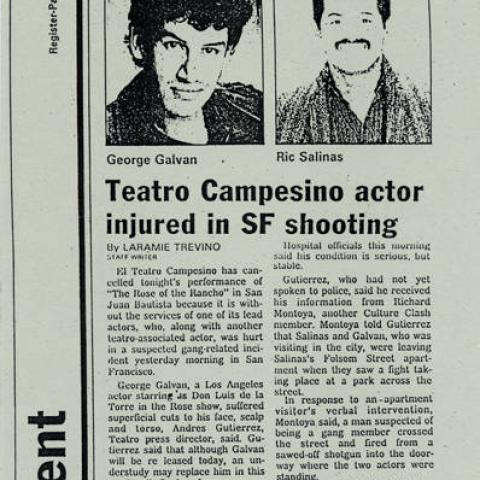 "Teatro Campesino Actor Injured in SF Shooting"